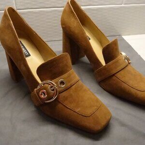 Nine West Urila Block Heel Size 9.5M Suede